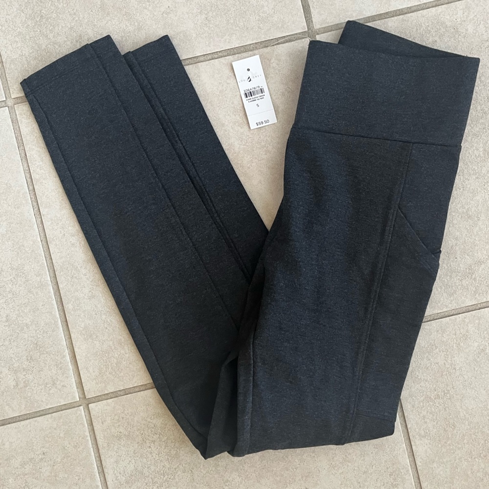 Loft Lou & Grey Side Pocket Leggings in Coastal Grey-Size S